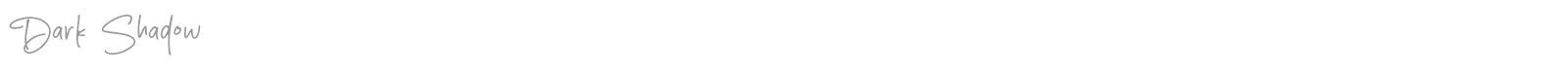 Dark Shadow font preview
